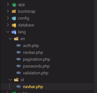 laravel lang